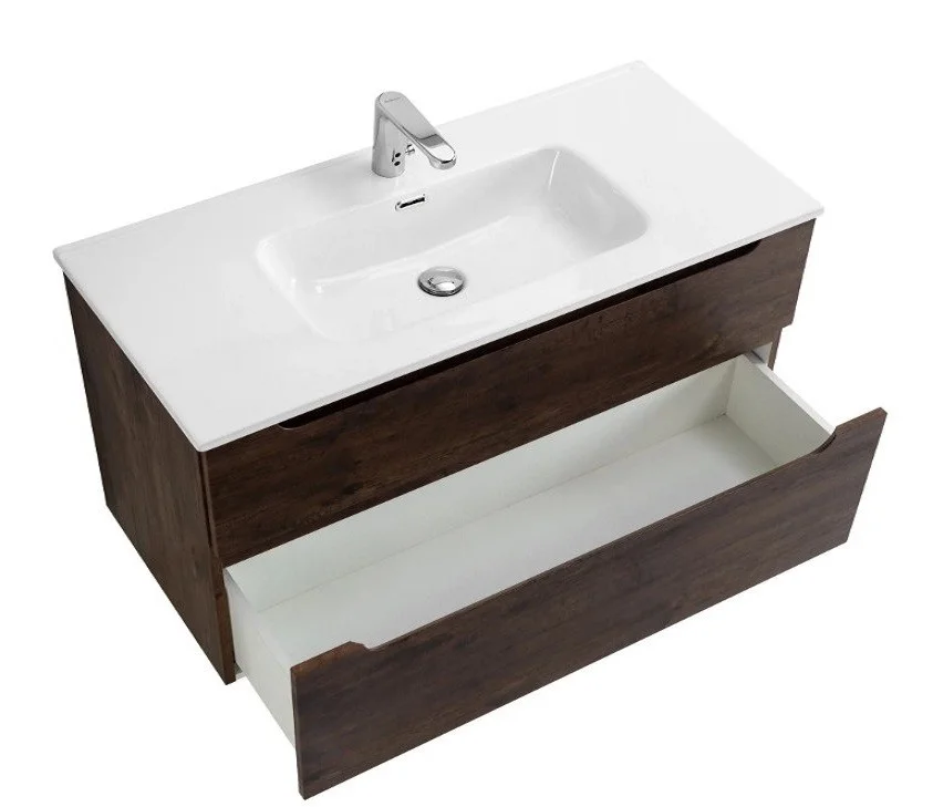 Приобрести тумба подвесная с раковиной belbagno etna-1000-2c-so-rw-p 100 см, rovere moro
