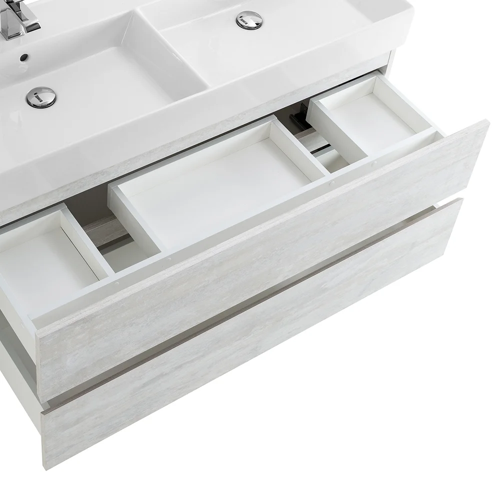 Приобрести cezares тумба подвесная с раковиной molveno 46 120 см legno bianco, белая molveno 46-120-2c-so-2-lb