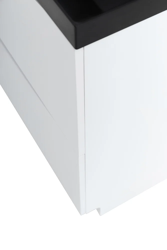 Приобрести belbagno тумба с раковиной marino 80 см, напольная bianco lucido, чёрная раковина