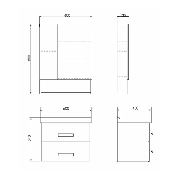 Приобрести сomforty зеркало-шкаф "парма-60" дуб дымчатый
