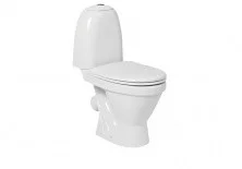 Унитаз напольный Sanita Виктория Эконом, сиденье с крышкой полипропилен