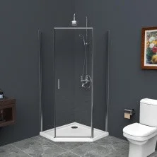 BelBagno Душевое ограждение 80х80 см UNO-195-P-1-80-C-Cr
