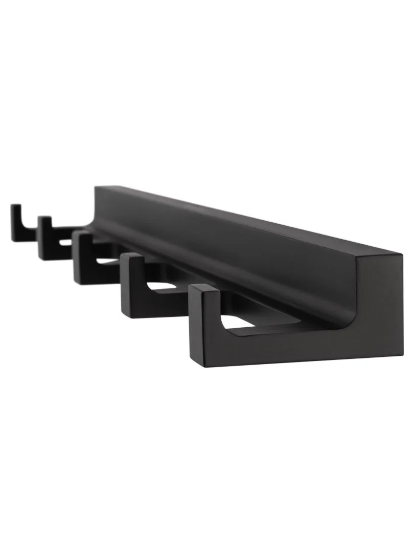 Приобрести вешалка с 5 крючками для ванной wonzon & woghand eclipse, черный (ww-9155-bl)