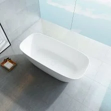 Vincea Отдельностоящая ванна Solid Surface 170х72 см, белая матовая VBT-6S02MW