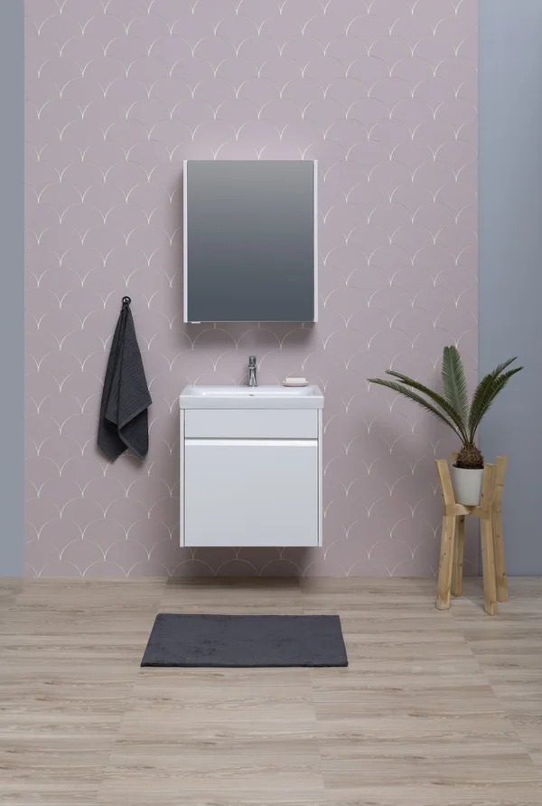 Приобрести aquanet зеркальный шкаф палермо 60 см, белый