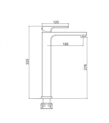 Приобрести gappo смеситель для раковины g1017-2, высокий, белый\хром 30054
