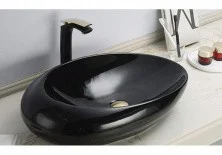 Раковина-чаша CeramaLux 50 см 78455, чёрный