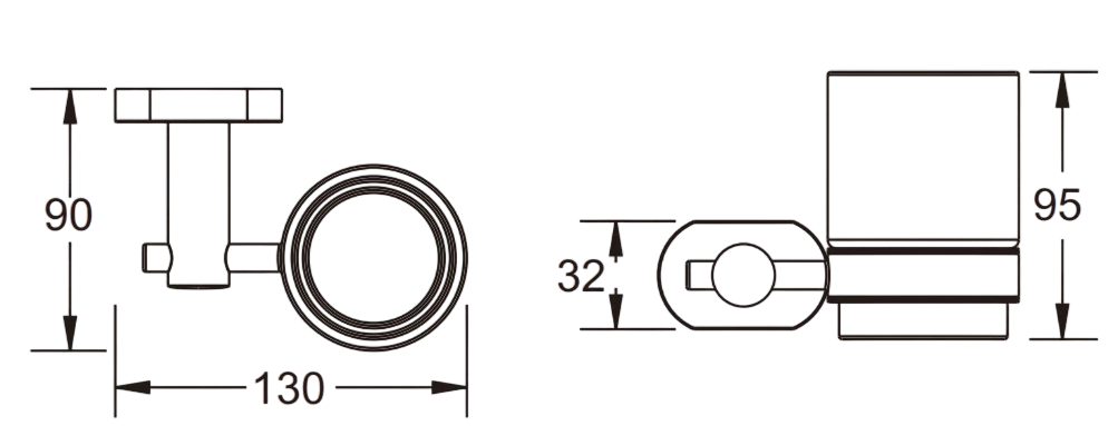 Приобрести стакан для зубных щеток vieir v5105g серый