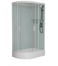 Frank Душевая кабина F412/1R White со средним поддоном, правосторонняя