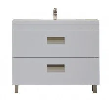 Тумба напольная с раковиной Velvex Orlando 100 см белый/матовый tnORL.80-211