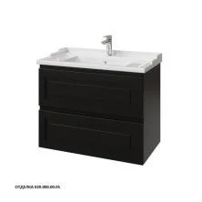 Caprigo Тумба с раковиной WALES 80 см, графит, эмаль