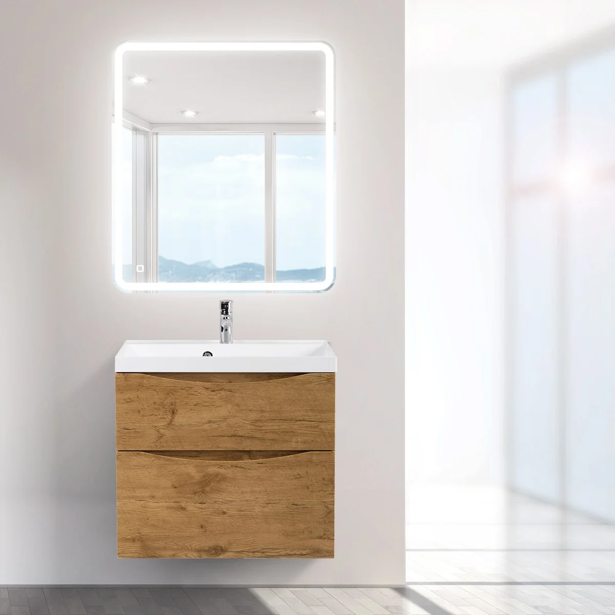 Приобрести belbagno зеркало 70х80 см spc-mar-700-800-led-tch