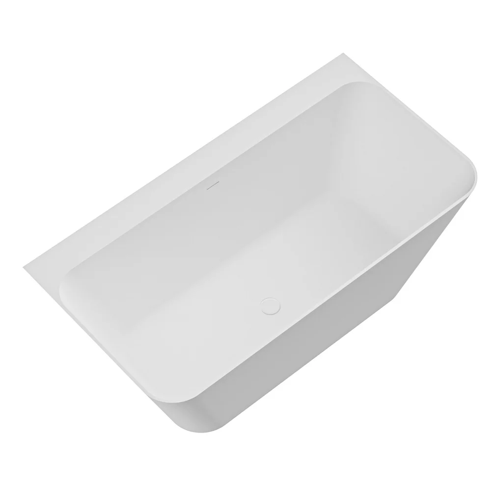 Приобрести cezares пристенная ванна solid surface 170х80 см, белая czr-liner-170-80-60-ssb