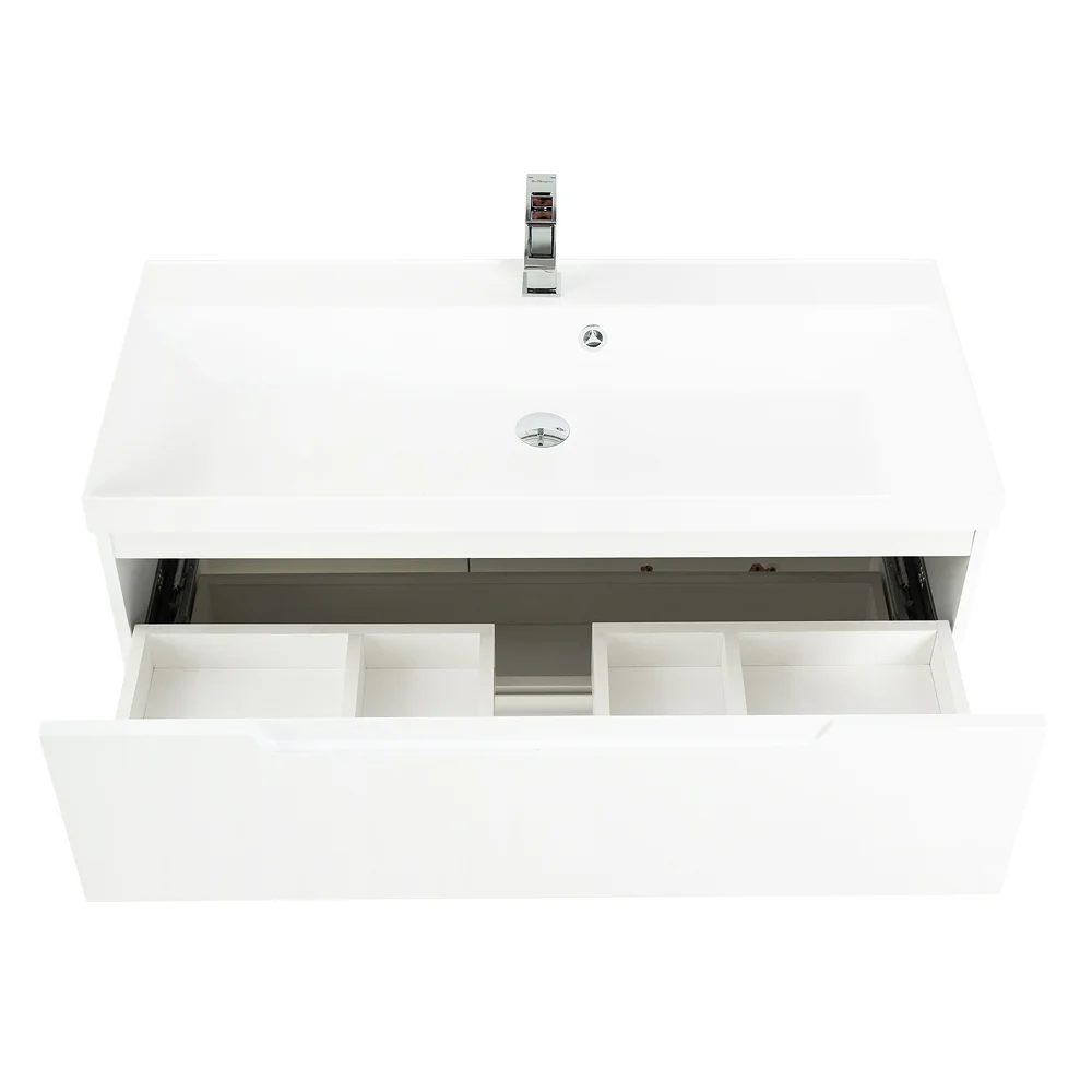 Приобрести belbagno тумба с раковиной vittoria 90 см, подвесная bianco opaco, белая раковина