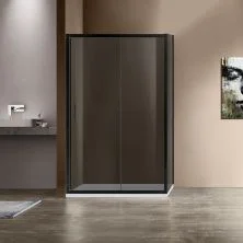 Vincea Душевое ограждение Garda 90х120 см, тонированное, черное VSR-1G9012CGB