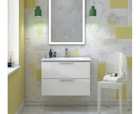 Приобрести тумба подвесная с раковиной kerama marazzi piano 75 см, белый
