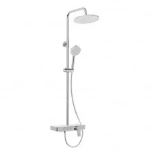 IDDIS Душевая система Shelfy, круглая d-230мм, белая\хром SHESB3Fi06
