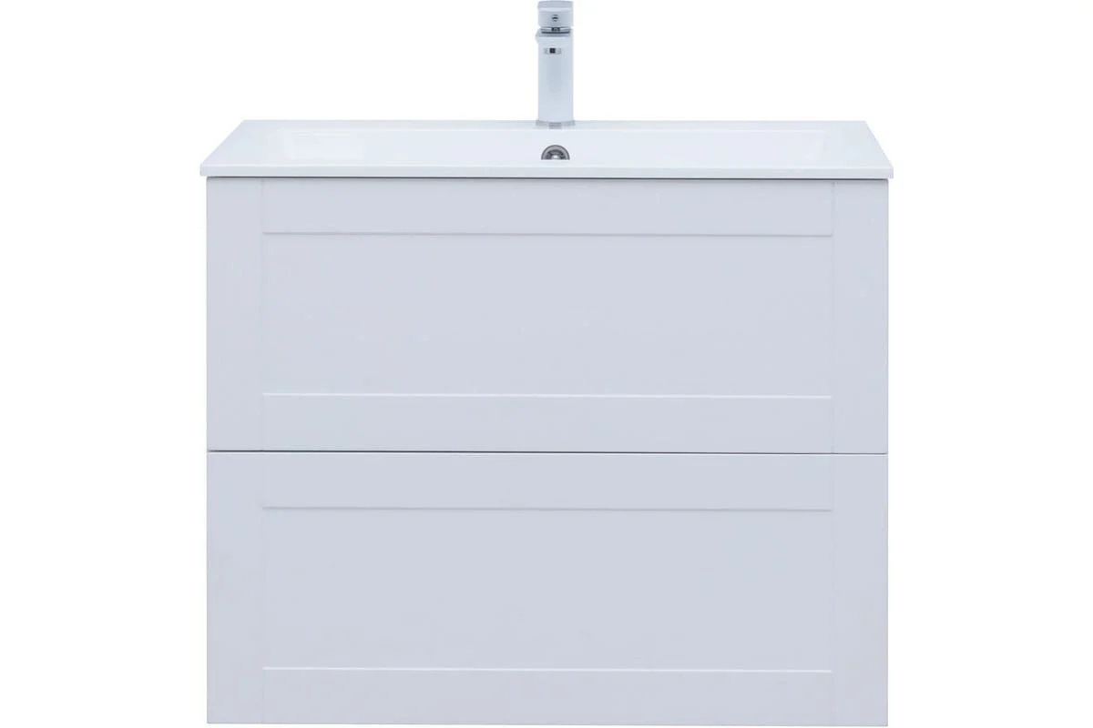 Приобрести aquanet тумба с раковиной терра 80 см, белая матовая