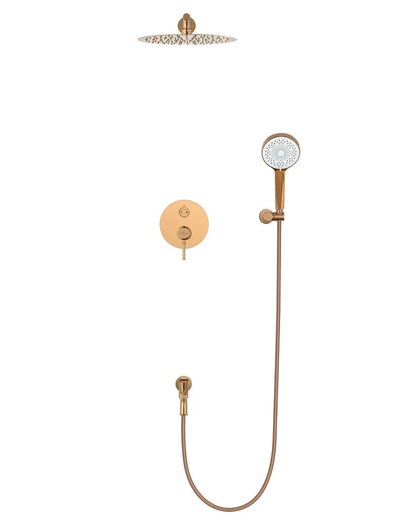Приобрести душевая система встраиваемая wonzon & woghand tor, розовое золото (ww-88939073-rg)