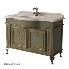 Caprigo Тумба с раковиной FRESCO 120 см, зеленая, эмаль