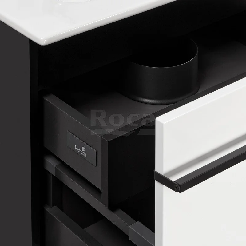 Приобрести тумба подвесная roca aneto с раковиной victoria unik 80 см, белый глянец