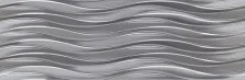 Плитка настенная Alma Ceramica Tori Серая волны Рельефная