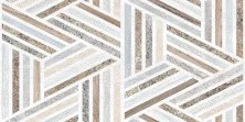 Плитка настенная Alma Ceramica Uno 50х24,9, светло коричневая, узор