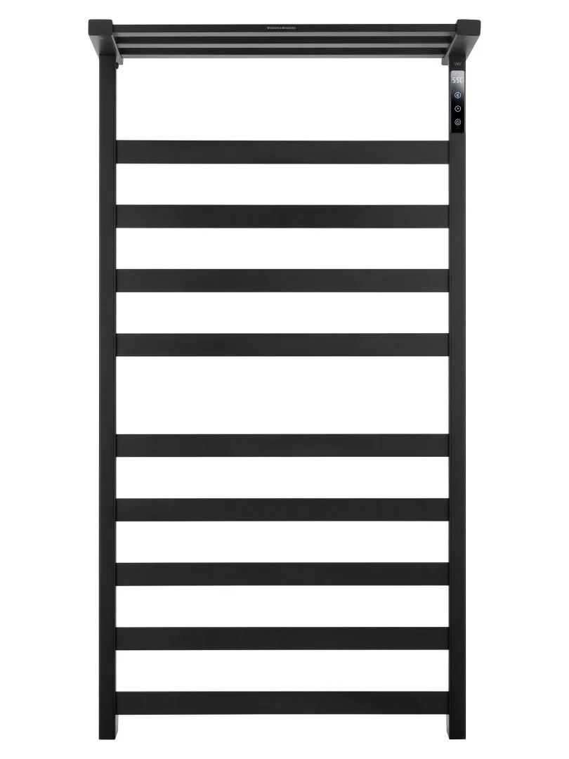 Приобрести полотенцесушитель электрический wonzon & woghand frankfurt, черный матовый (ww-a1029-mb)
