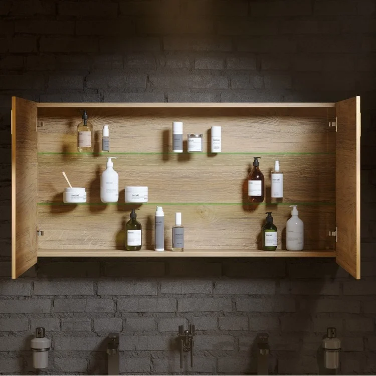 Приобрести зеркало-шкаф aqwella mobi 80см дуб балтийский mob0408+mob0717db