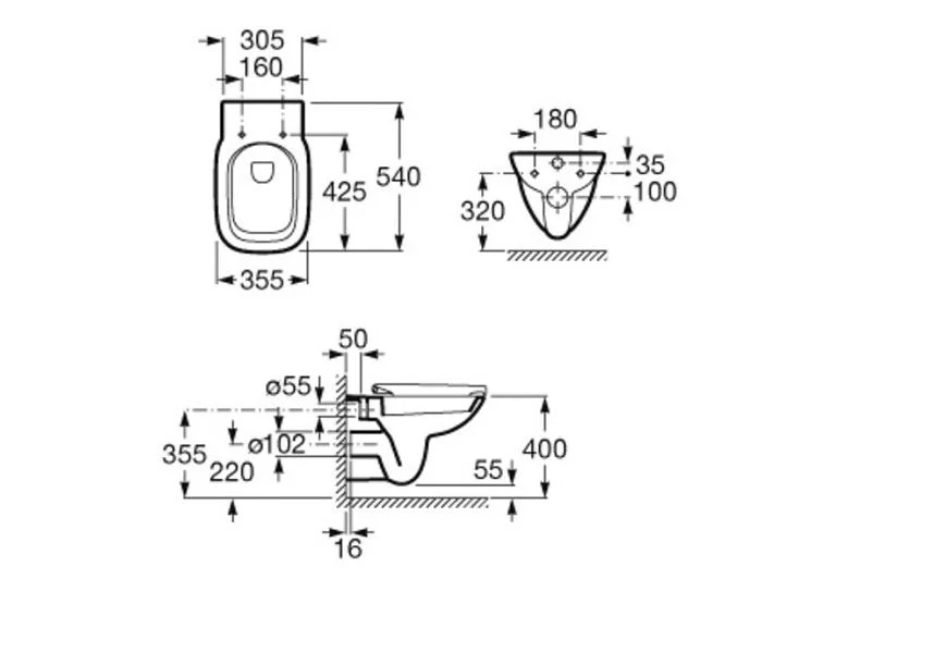 Приобрести унитаз подвесной roca debba 7.3469.9.700.0