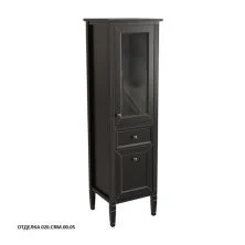 Caprigo Пенал ALBION 46 см, правый, черный, эмаль