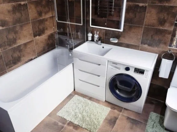 Приобрести mirsant тумба напольная soho quadro с раковиной столешницей fly 2 120 см под стиральную машину, левая ут000077618