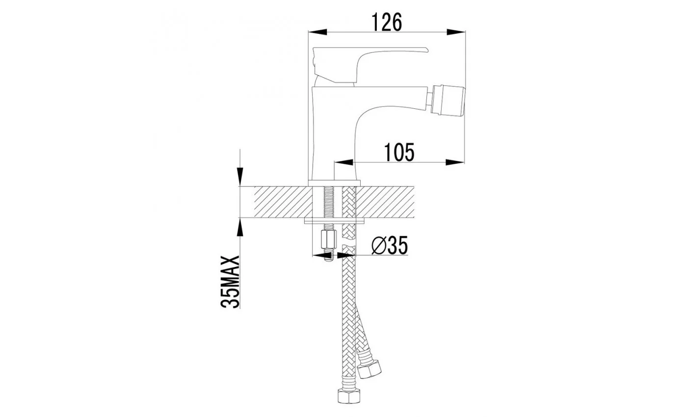 Приобрести lemark смеситель для биде plus factor, хром lm1608c