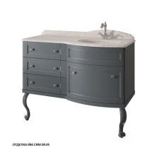 Caprigo Тумба с раковиной IMPERIO 120 см, правая, черная, эмаль