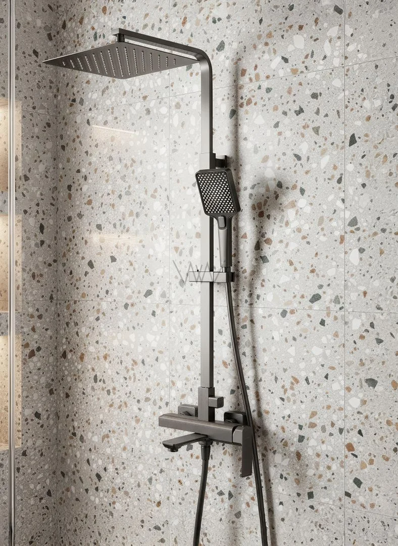Приобрести душевая система wonzon & woghand diamond, темный графит (ww-88739011-bgm)