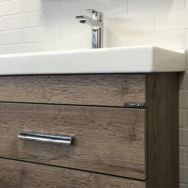 Приобрести сomforty тумба с раковиной никосия 60н дуб темный