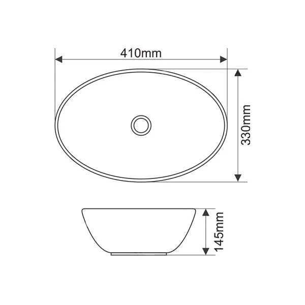 Приобрести comforty раковина 7138bw 41х33 см, черно/белая