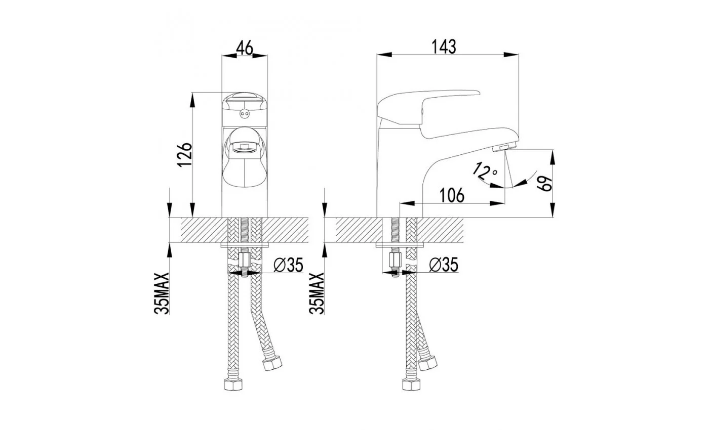 Приобрести lemark смеситель для раковины pramen, хром lm3306c