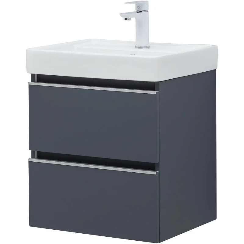 Приобрести aquanet тумба с раковиной вега 50 см, маренго