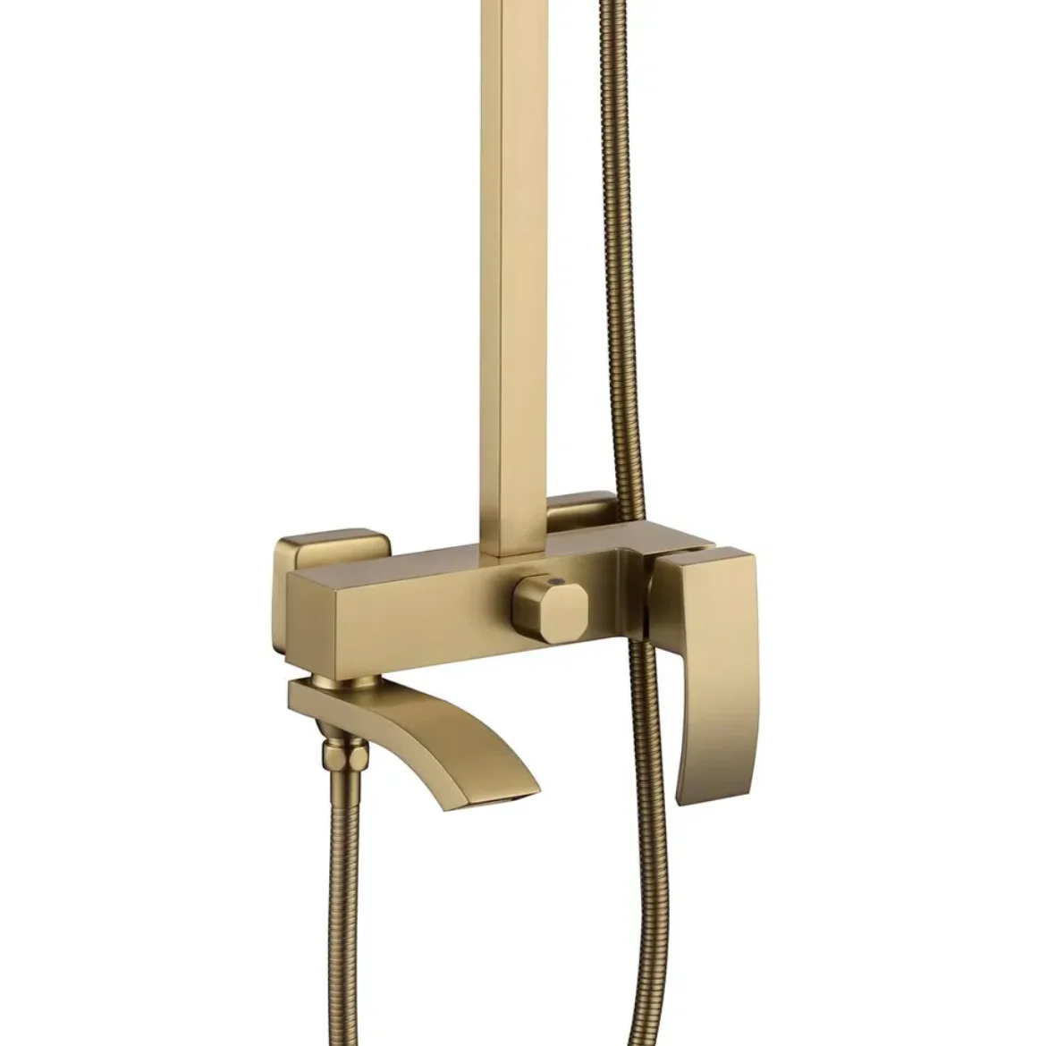 Приобрести grocenberg душевая система, матовое золото gb7007-1mg