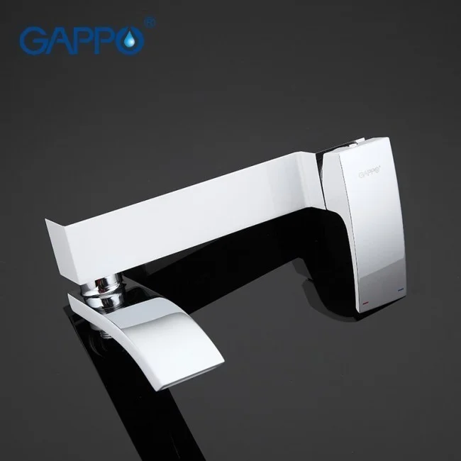 Приобрести gappo смеситель для ванны и душа g3207-8, белый\хром 88435