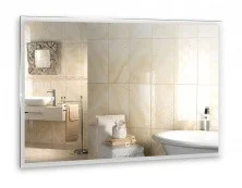 Azario Зеркало Сантана 80х60см c подсветкой, сенсор выключатель, часы, подогрев LED-00002271