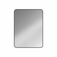 Vincea Зеркало 50х70 см, с led подсветкой, сенсор, диммер, подагрев, черное VLM-3VC500B-2