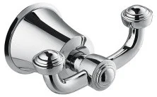 CEZARES Крючок LIBERTY, двойной, хром CZR-F-8988