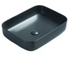 Azario Раковина накладная 50х39 см, тёмно-серый матовый AZ-78109MDH