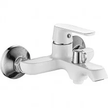 HAIBA Смеситель для ванны 230мм, белый\хром HB-60804