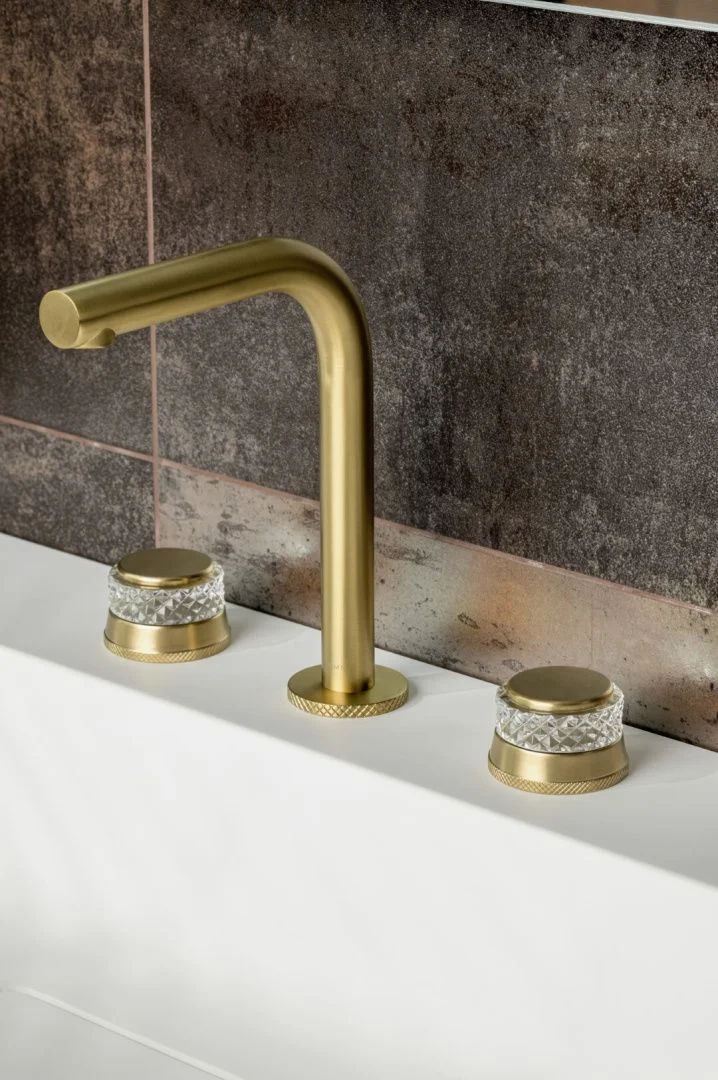 Приобрести boheme смеситель для раковины aura, матовое золото 152-mg-a