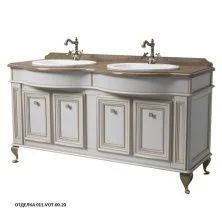 Caprigo Тумба с раковиной FRESCO 160 см, кремовая, эмаль