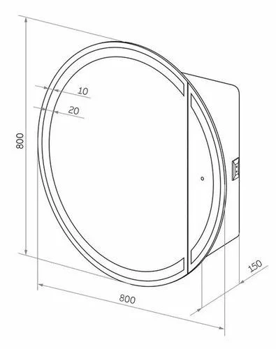 Приобрести continent зеркало шкаф с подсветкой torneo white 80х80 см, сенсорный включатель, белое