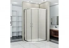 Ограждение душевое Bas Infinity R-120-G-CH 120х80 см (матовое стекло)
